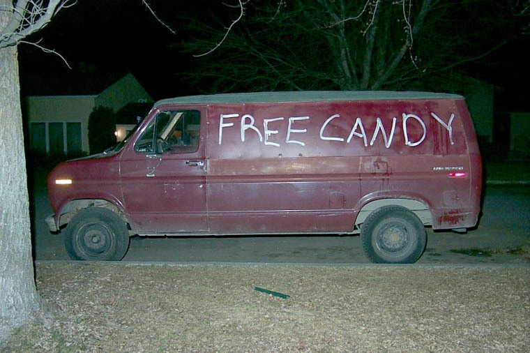 white vans free candy